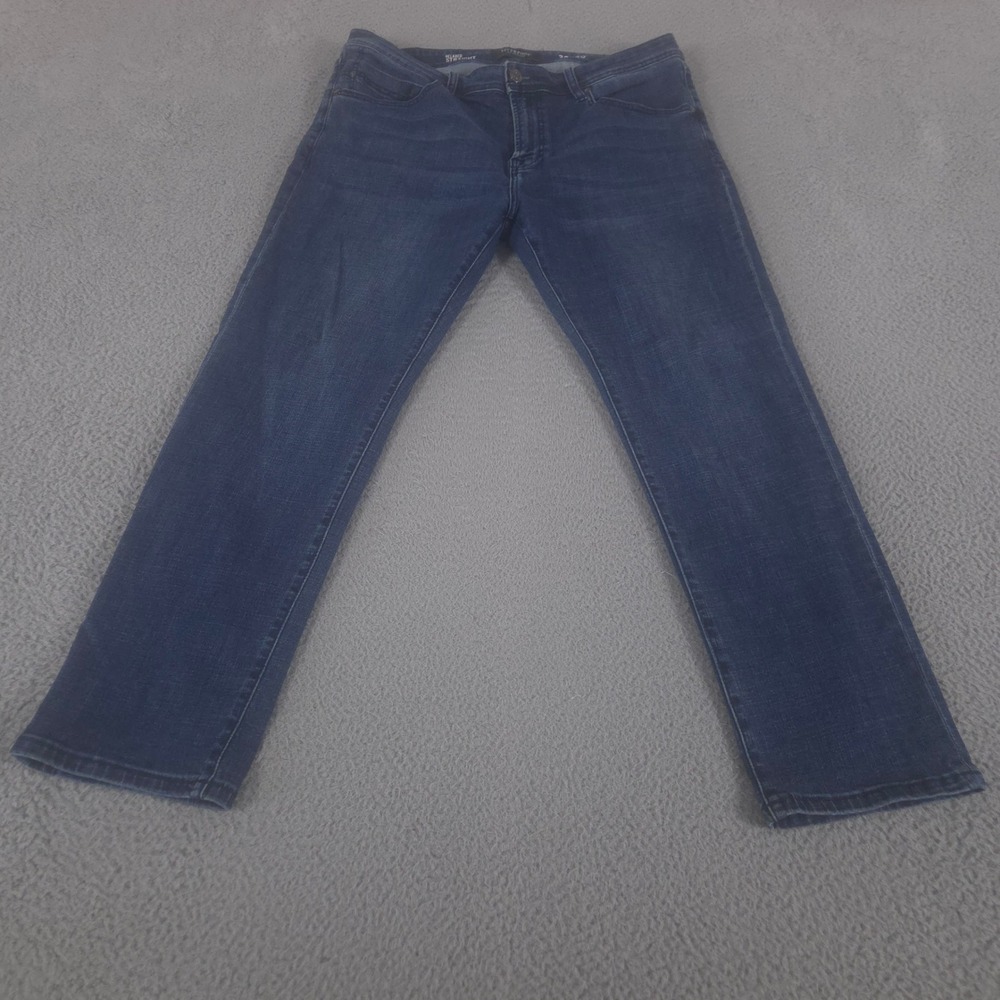 Liverpool Jeans Mens 38x30 Blue Regent Relaxed Straight Coolmax Stretch Denim‎